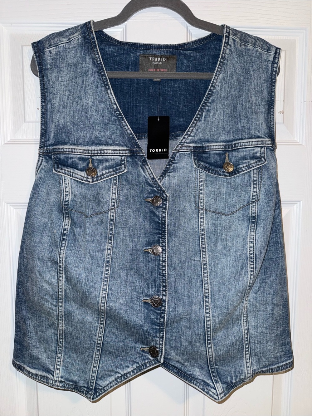 Torrid denim vest in size 4X